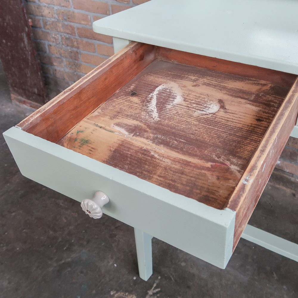 Brocante kaptafel met lades - Afbeelding 8