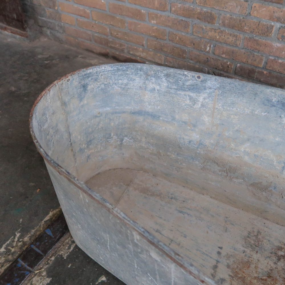 zinken bad op houten pootjes - Afbeelding 7