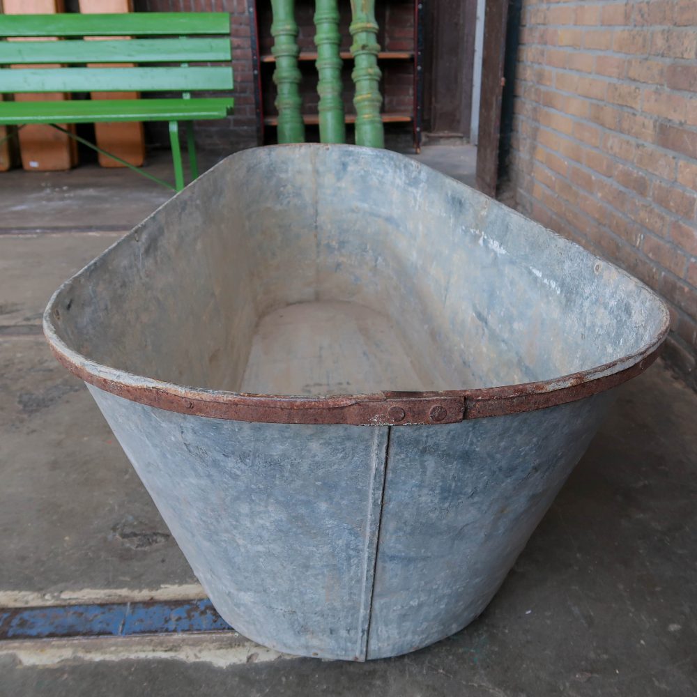zinken bad op houten pootjes - Afbeelding 10