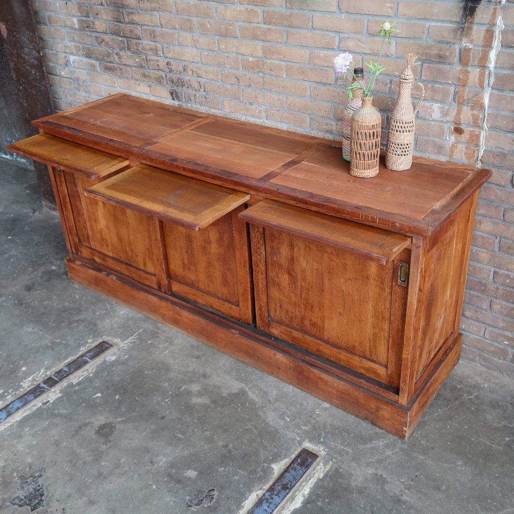 Vintage dressoir met uitschuifbare planken - Afbeelding 5