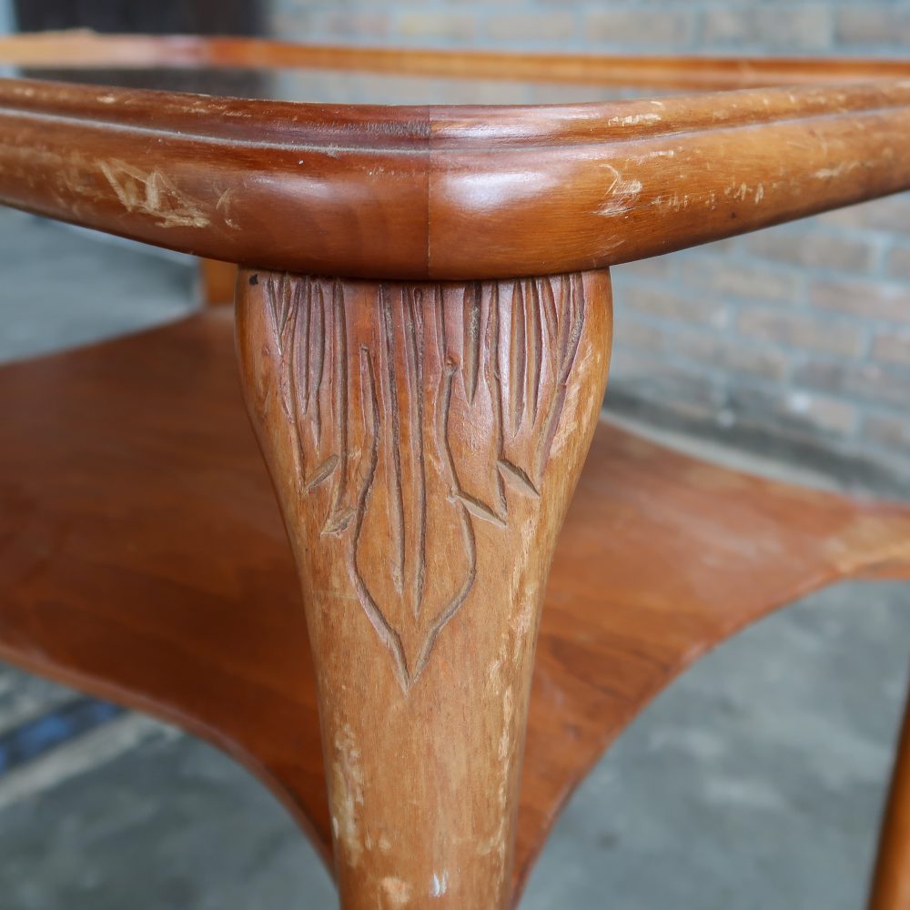 Vintage trolley met webbing blad - Afbeelding 9