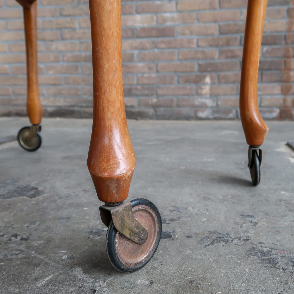 Vintage trolley met webbing blad - Afbeelding 14