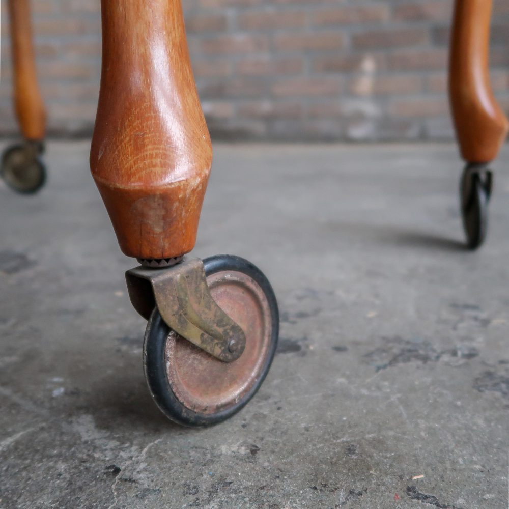Vintage trolley met webbing blad - Afbeelding 15