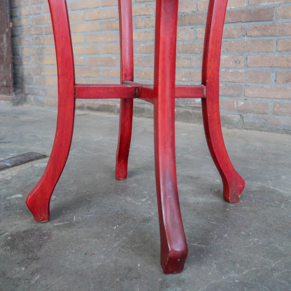 Houten piëdestal met marmer - Afbeelding 9