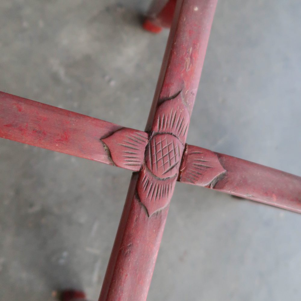 Houten piëdestal met marmer - Afbeelding 8