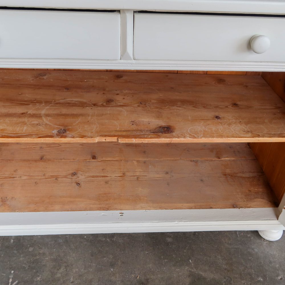 Brocante witte buffetkast - Afbeelding 9