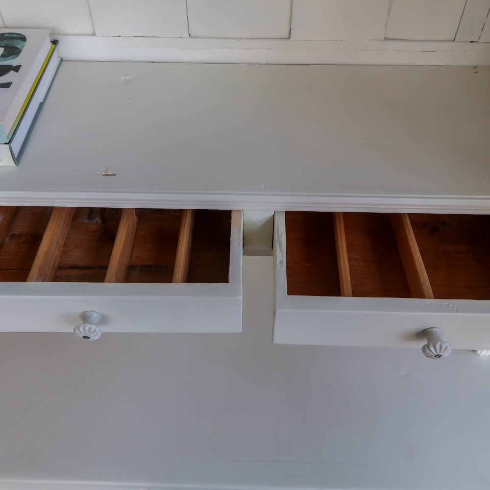 Brocante witte buffetkast - Afbeelding 10