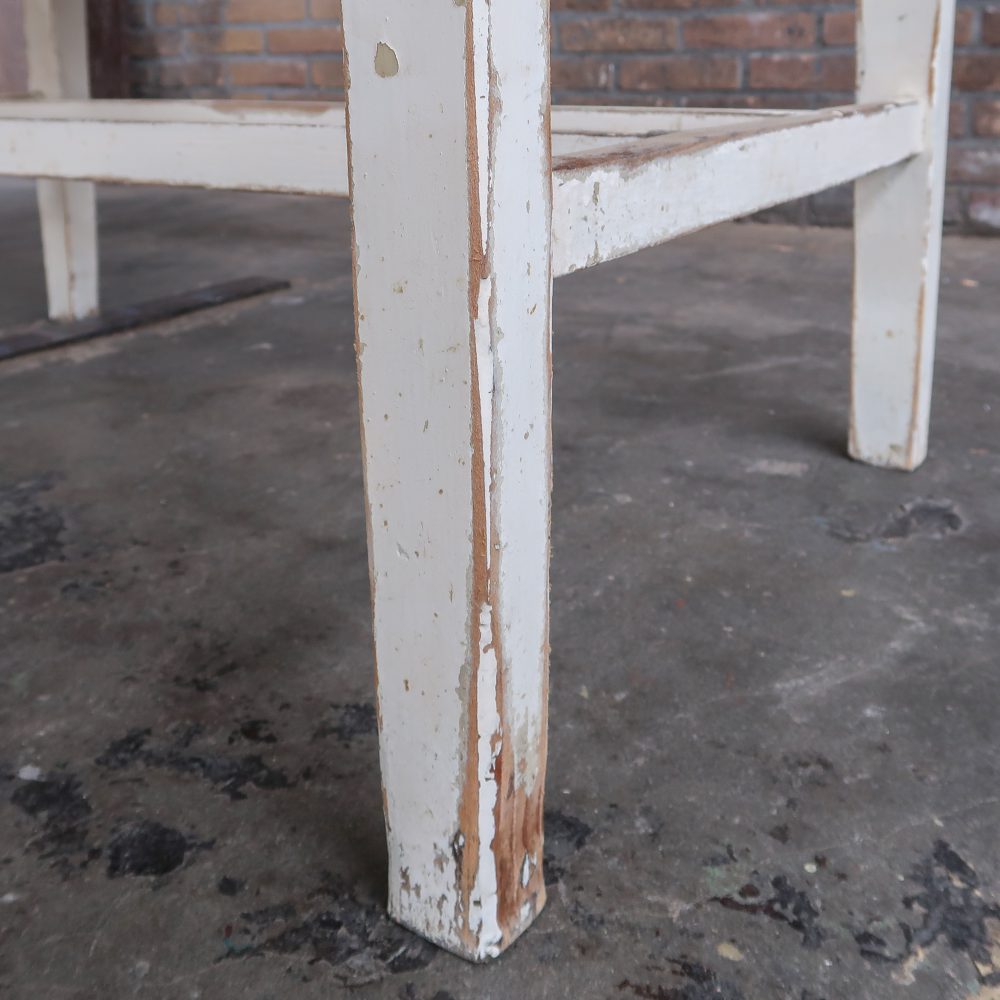 Brocante tafeltje met uitschuifbare plank - Afbeelding 10