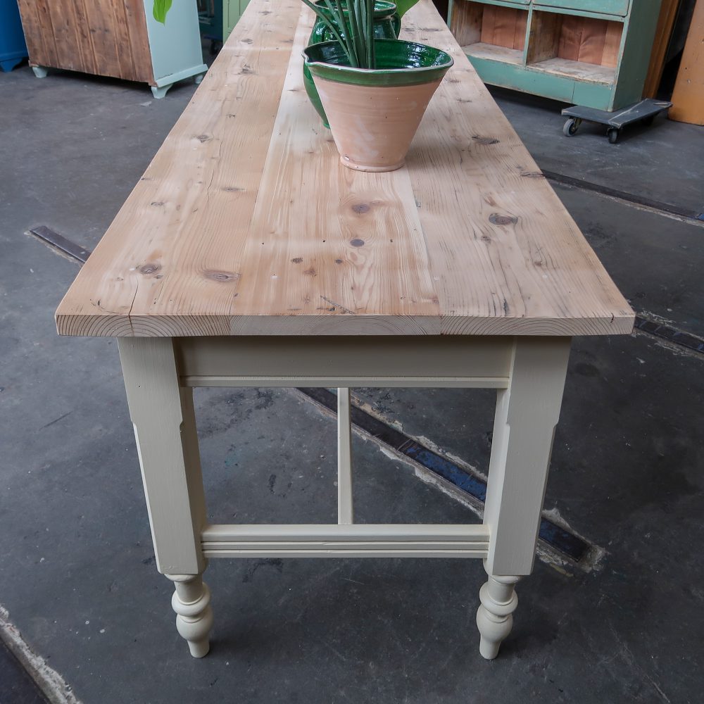 Brocante tafel met lades - Afbeelding 3