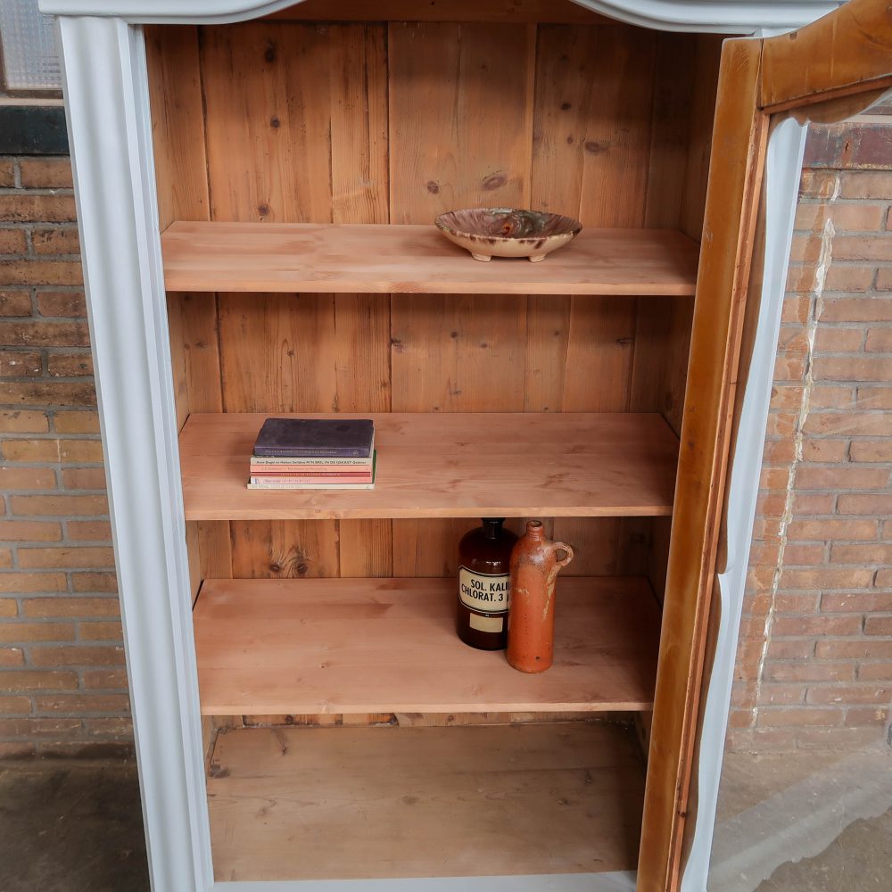 Brocante eendeurs vitrinekast - Afbeelding 4