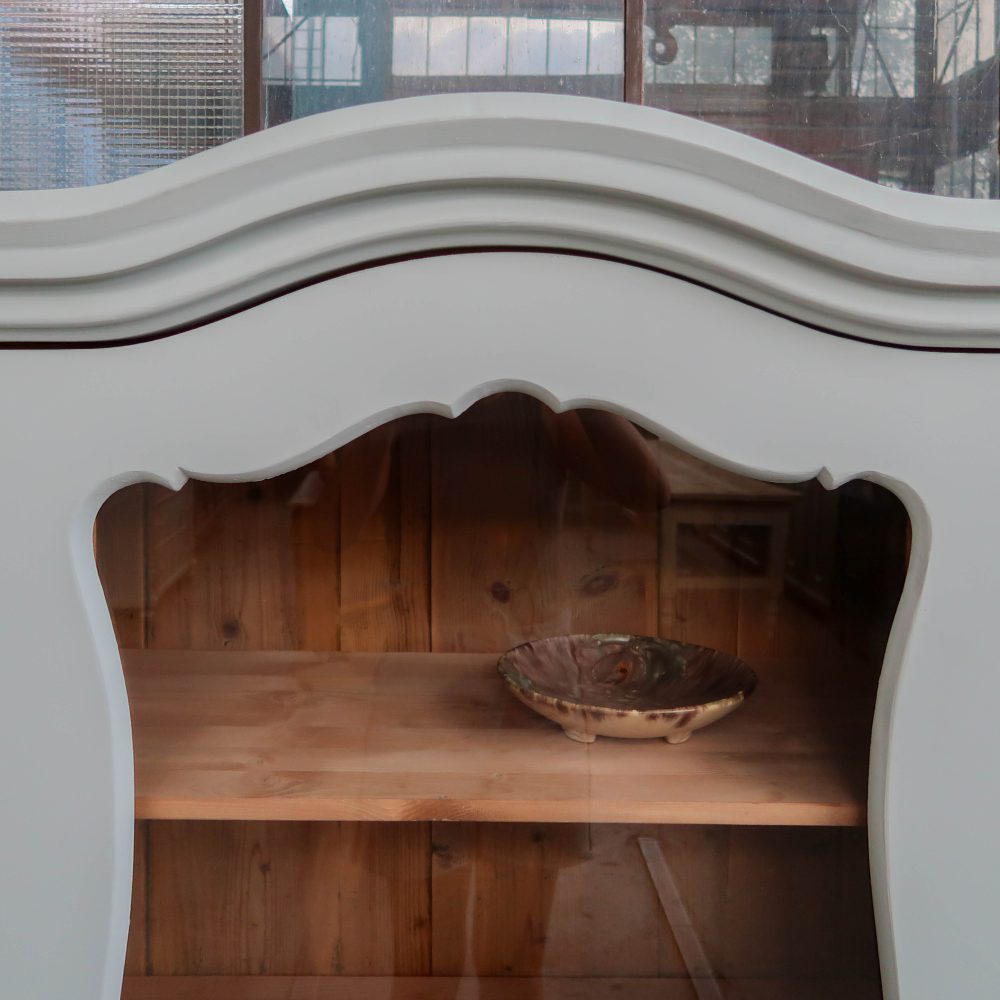 Brocante eendeurs vitrinekast - Afbeelding 6
