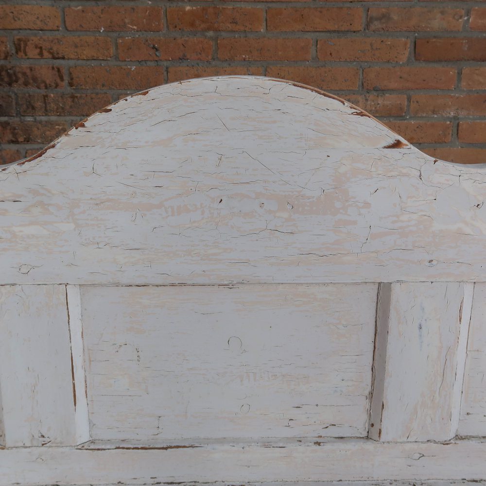 Houten witte bank - Afbeelding 6
