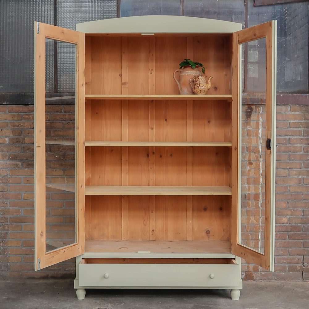 Brocante vitrinekast - Afbeelding 3