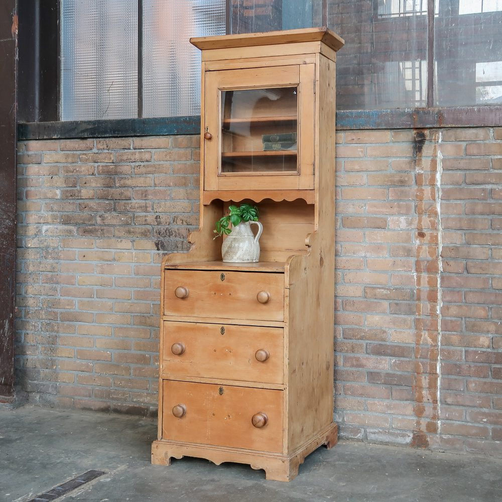 Brocante grenen buffetkast - Afbeelding 2