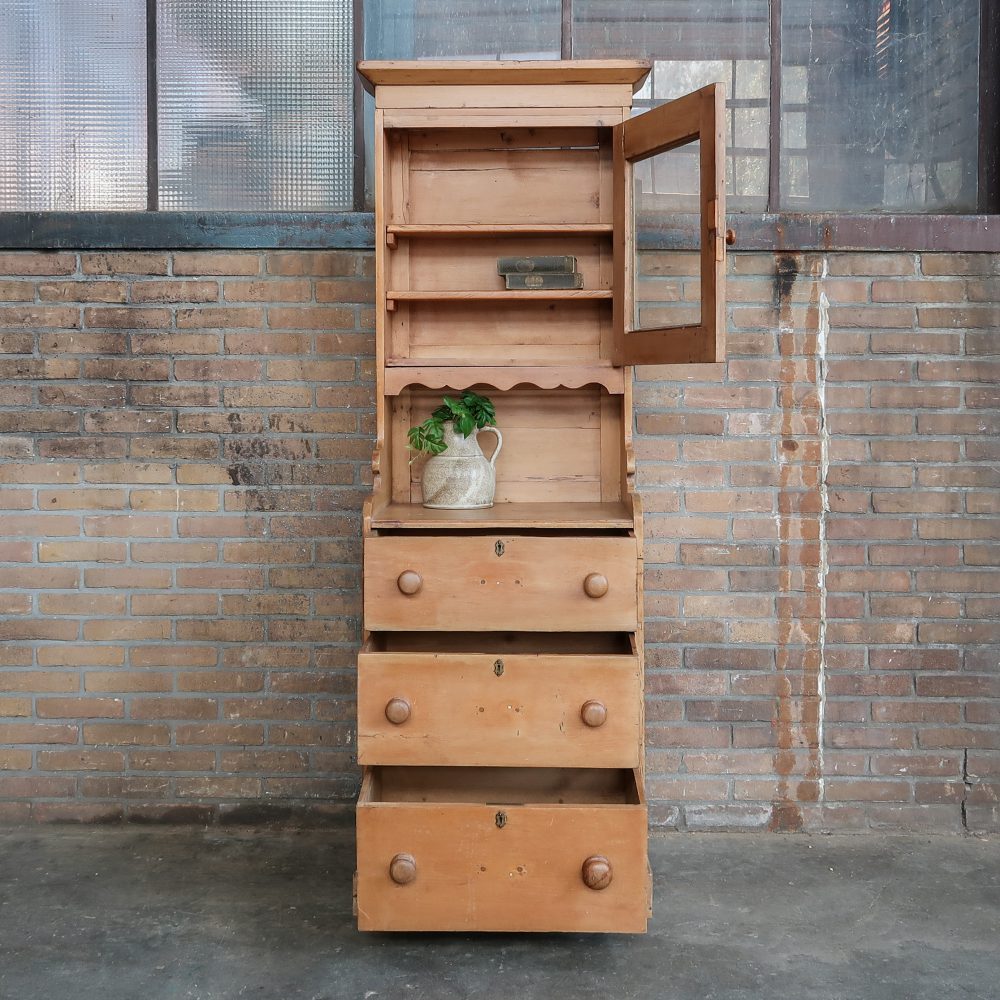 Brocante grenen buffetkast - Afbeelding 3