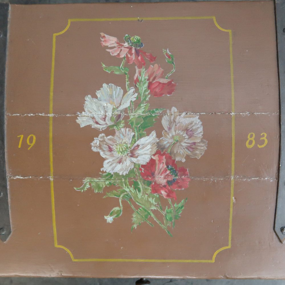Handbeschilderde houten kist - Afbeelding 4