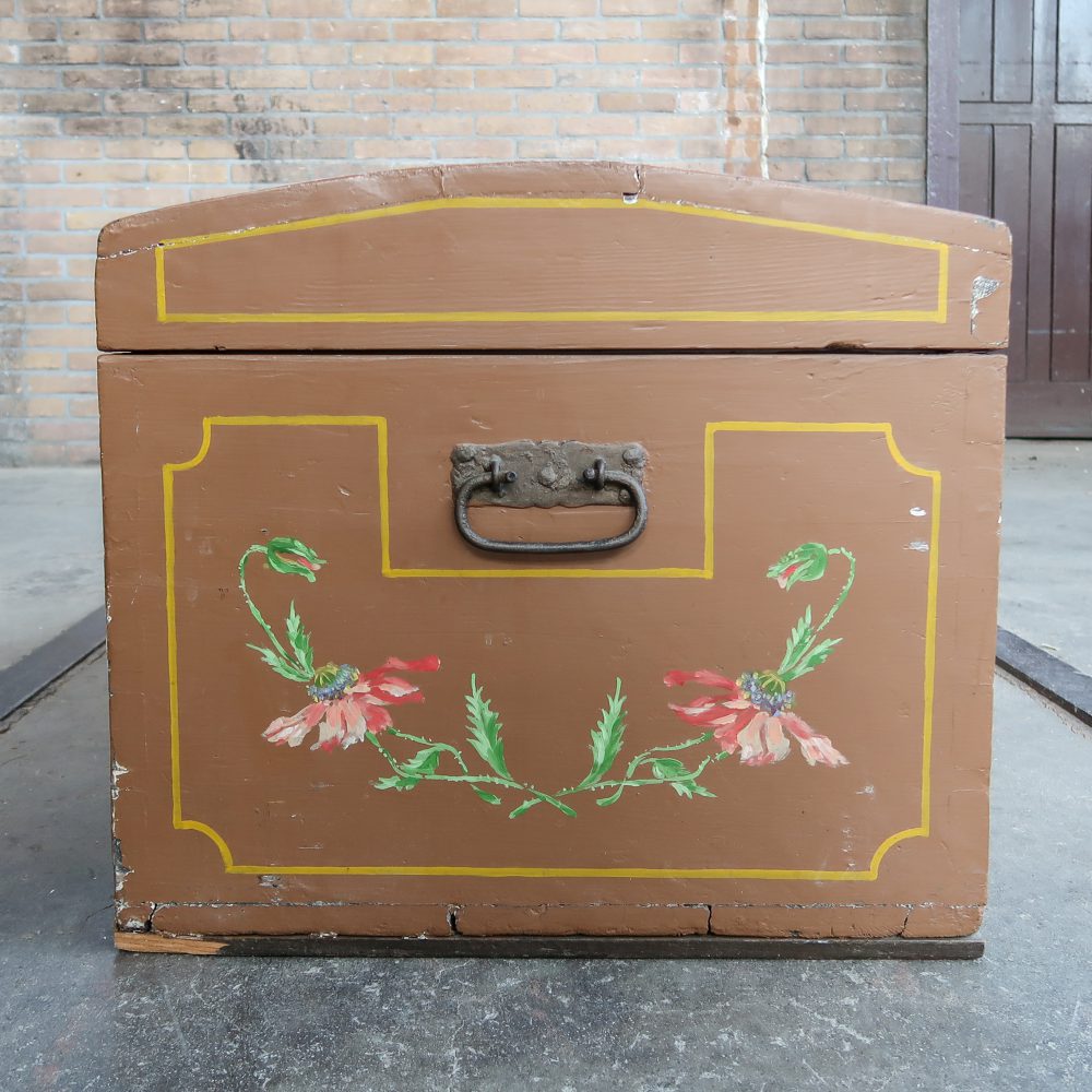 Handbeschilderde houten kist - Afbeelding 10
