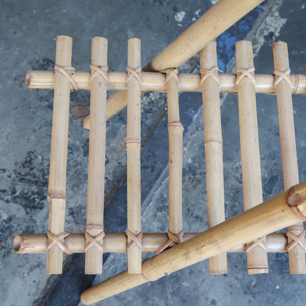 Vintage rotan plantenstandaard - Afbeelding 7