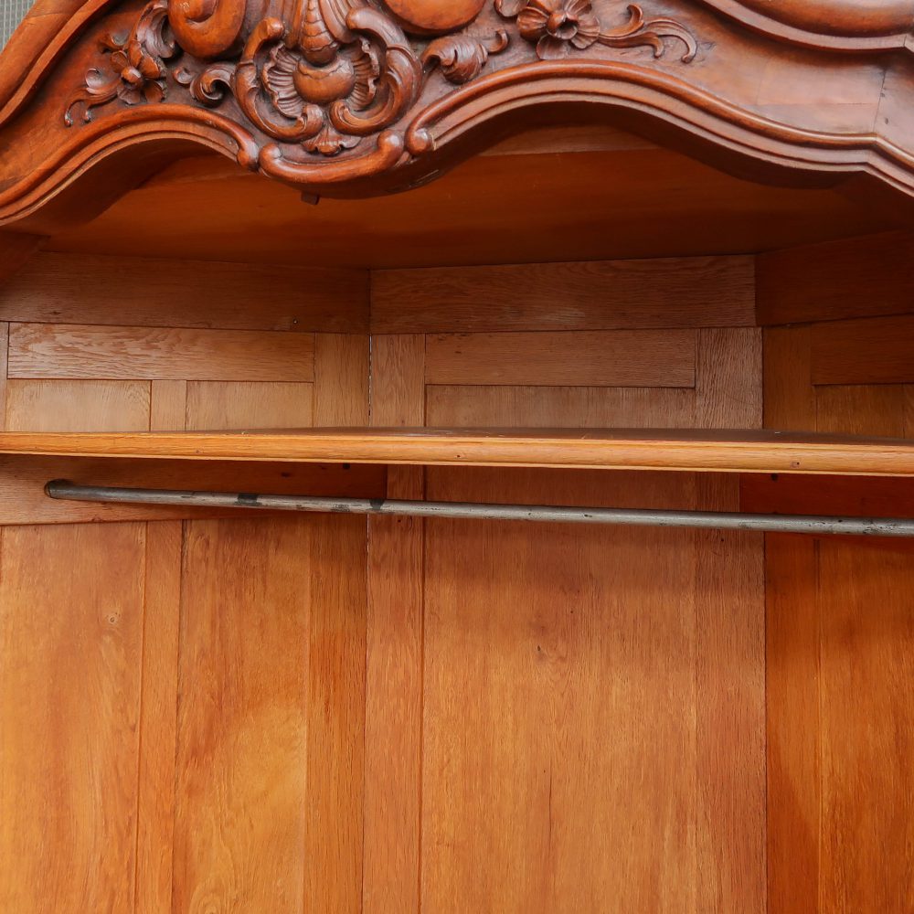 Vintage houten hoekkast - Afbeelding 5