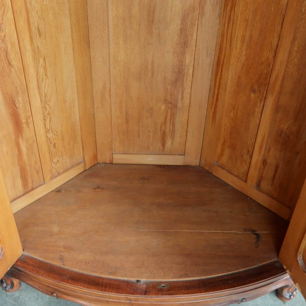 Vintage houten hoekkast - Afbeelding 4