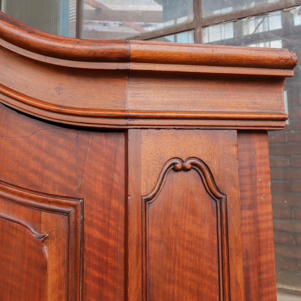 Vintage houten hoekkast - Afbeelding 7