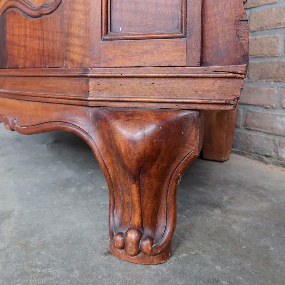 Vintage houten hoekkast - Afbeelding 14
