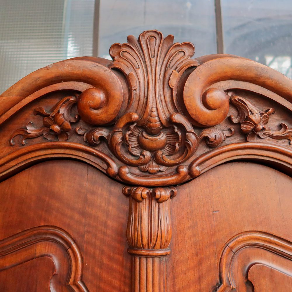 Vintage houten hoekkast - Afbeelding 9