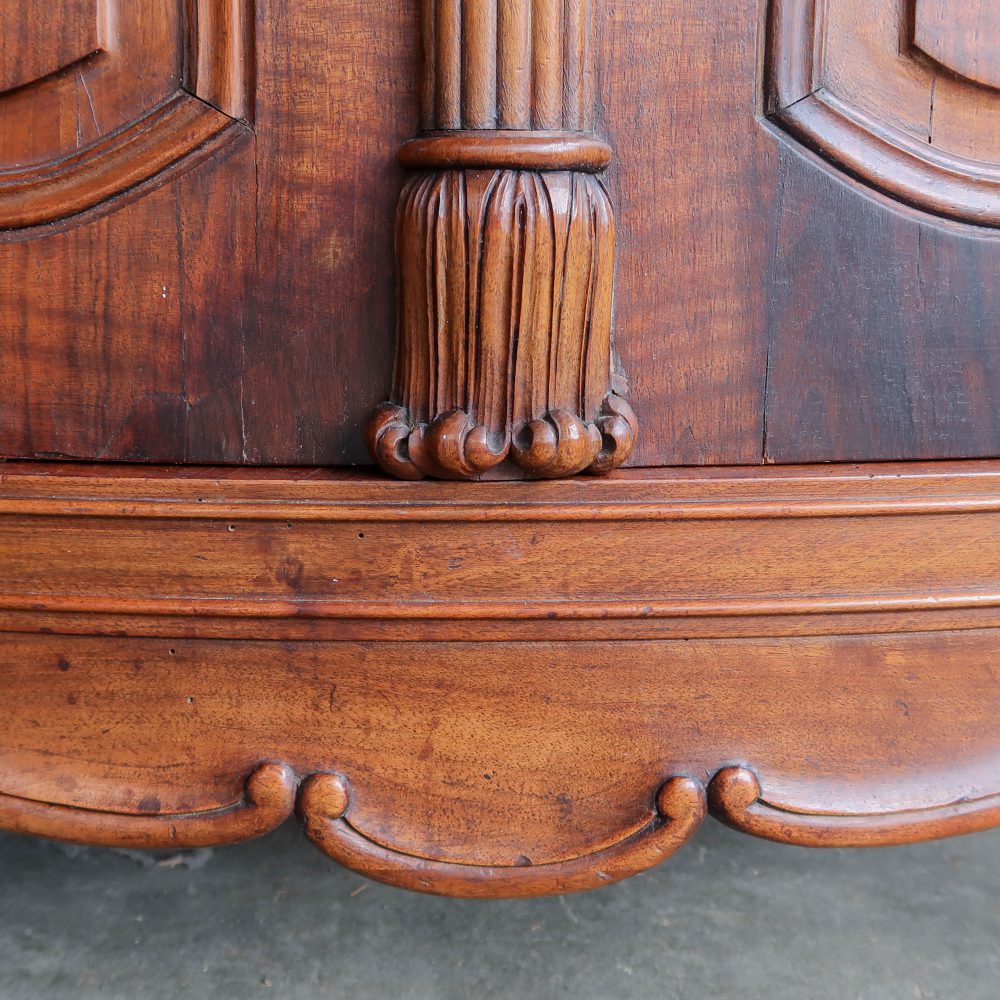 Vintage houten hoekkast - Afbeelding 11