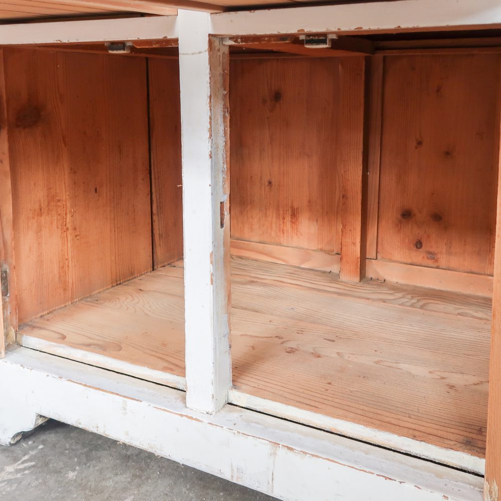 Witte brocante buffetkast - Afbeelding 4