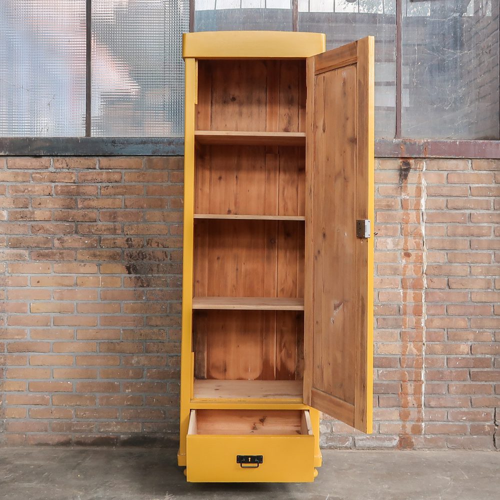 Brocante eendeurs linnenkast - Afbeelding 3