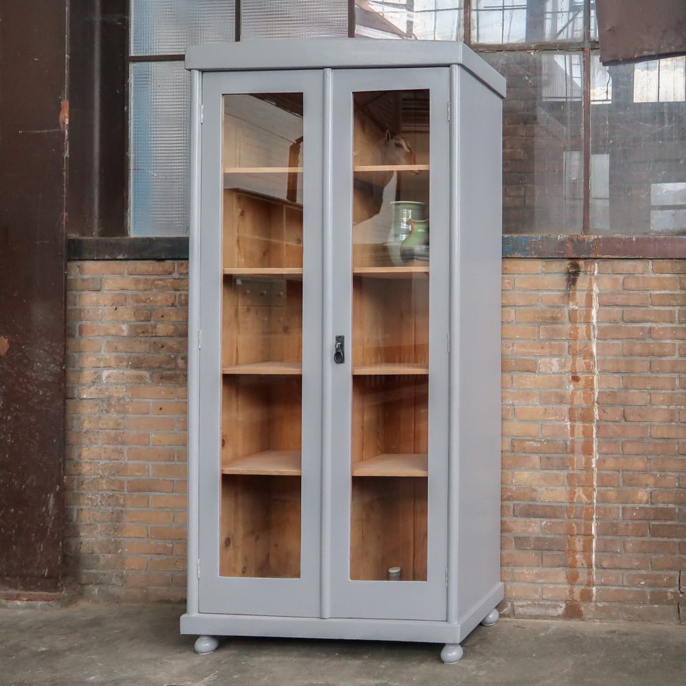 Brocante vitrinekast - Afbeelding 2