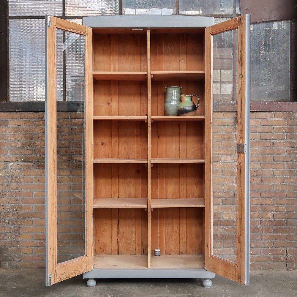 Brocante vitrinekast - Afbeelding 3