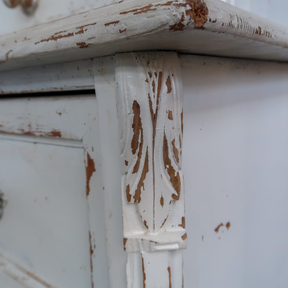 Brocante witte buffetkast - Afbeelding 8