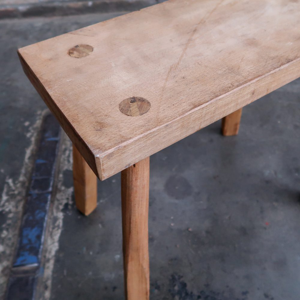 Brocante tafeltje / kruk - Afbeelding 4
