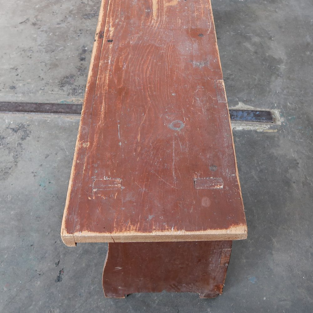 Brocante houten bank - Afbeelding 5