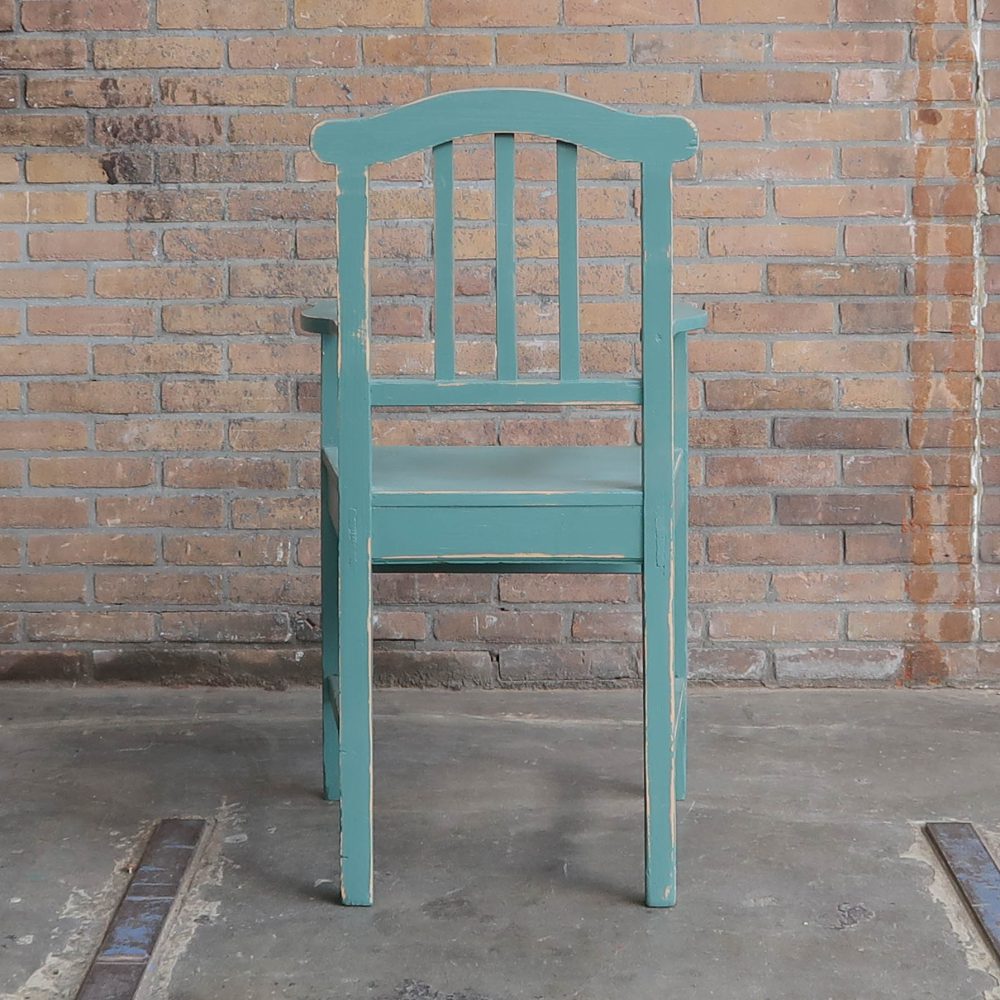 Brocante houten stoel - Afbeelding 4