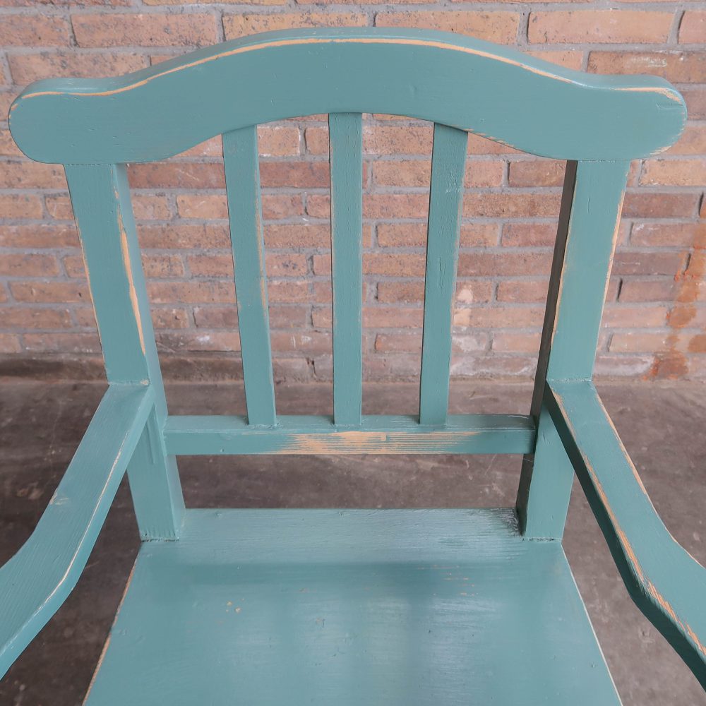 Brocante houten stoel - Afbeelding 5