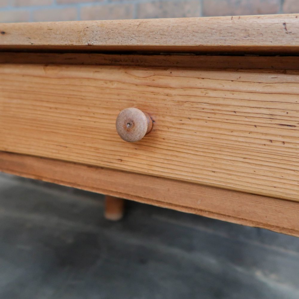 Vintage salontafel van grenen - Afbeelding 6