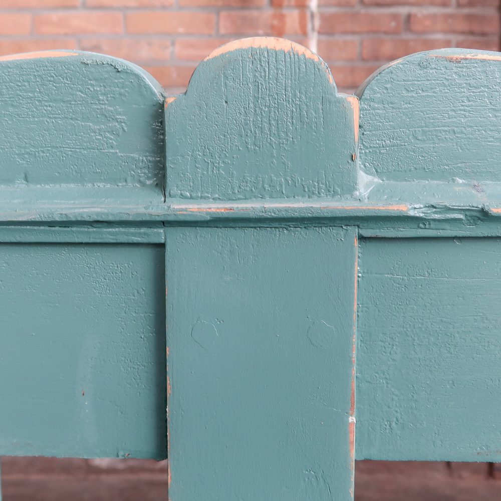 Houten brocante bank - Afbeelding 5