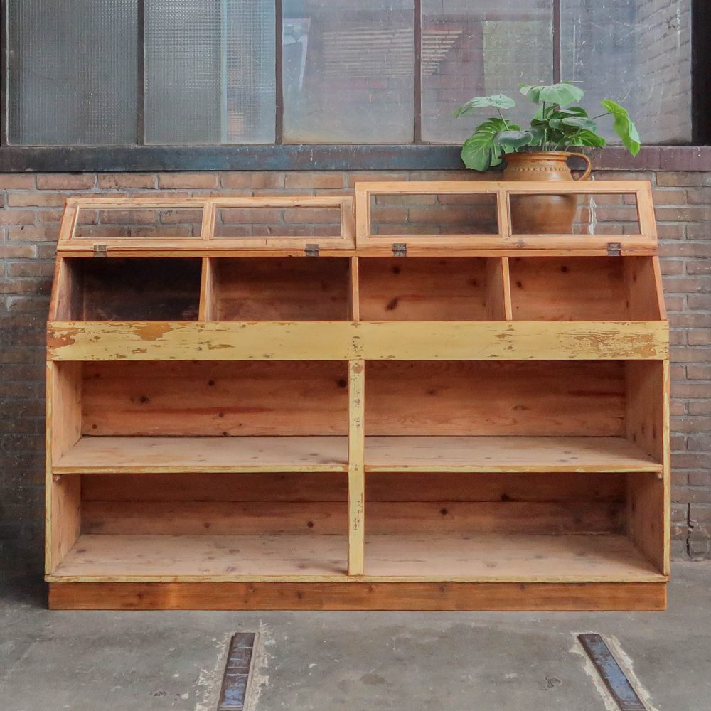Brocante toonbank met glas – Bild 2