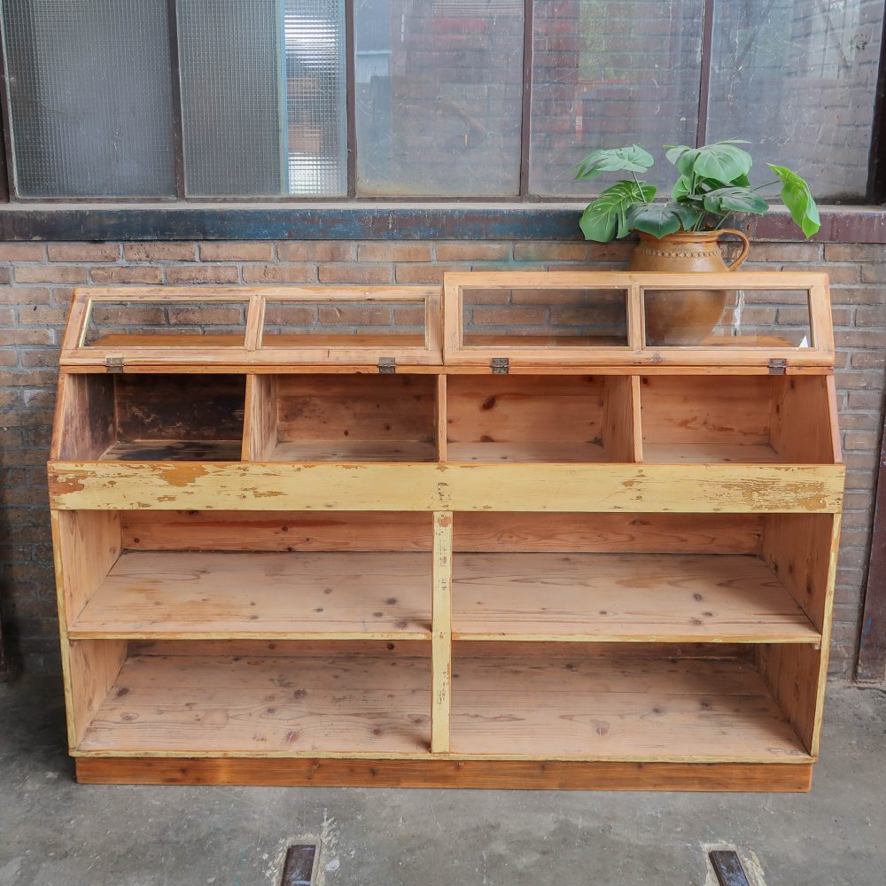 Brocante toonbank met glas – Bild 4