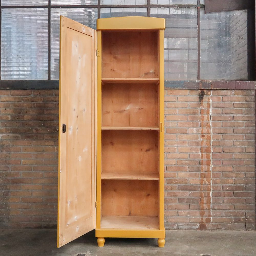 Brocante eendeurs linnenkast - Afbeelding 3