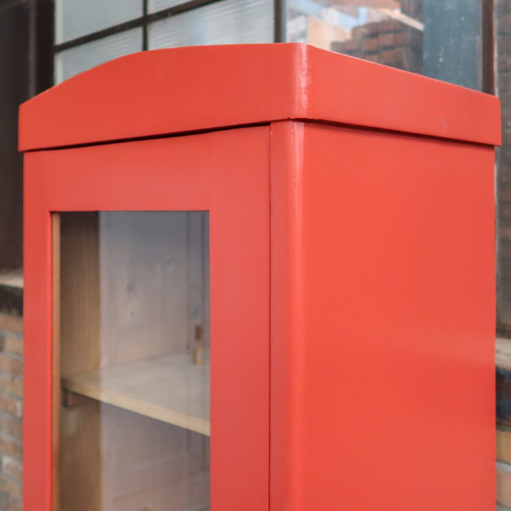 Brocante eendeurs vitrinekast - Afbeelding 5