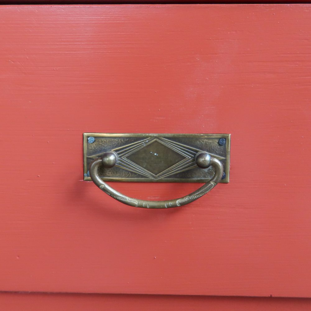 Brocante eendeurs vitrinekast - Afbeelding 7