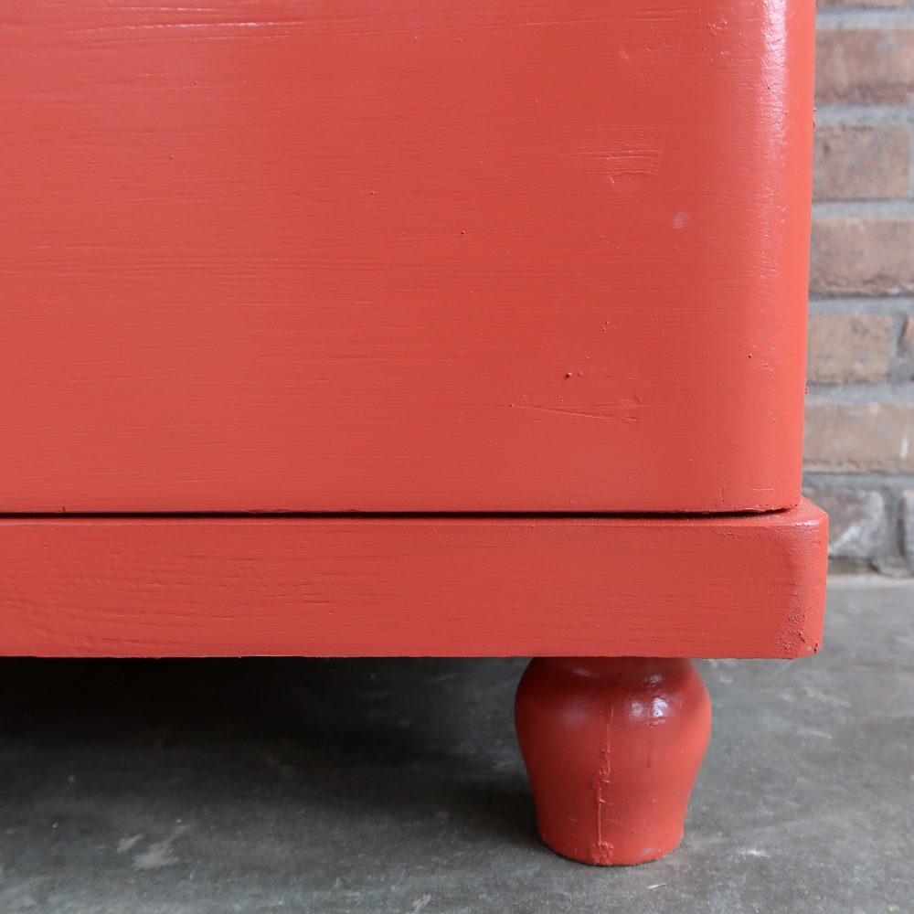 Brocante eendeurs vitrinekast - Afbeelding 8
