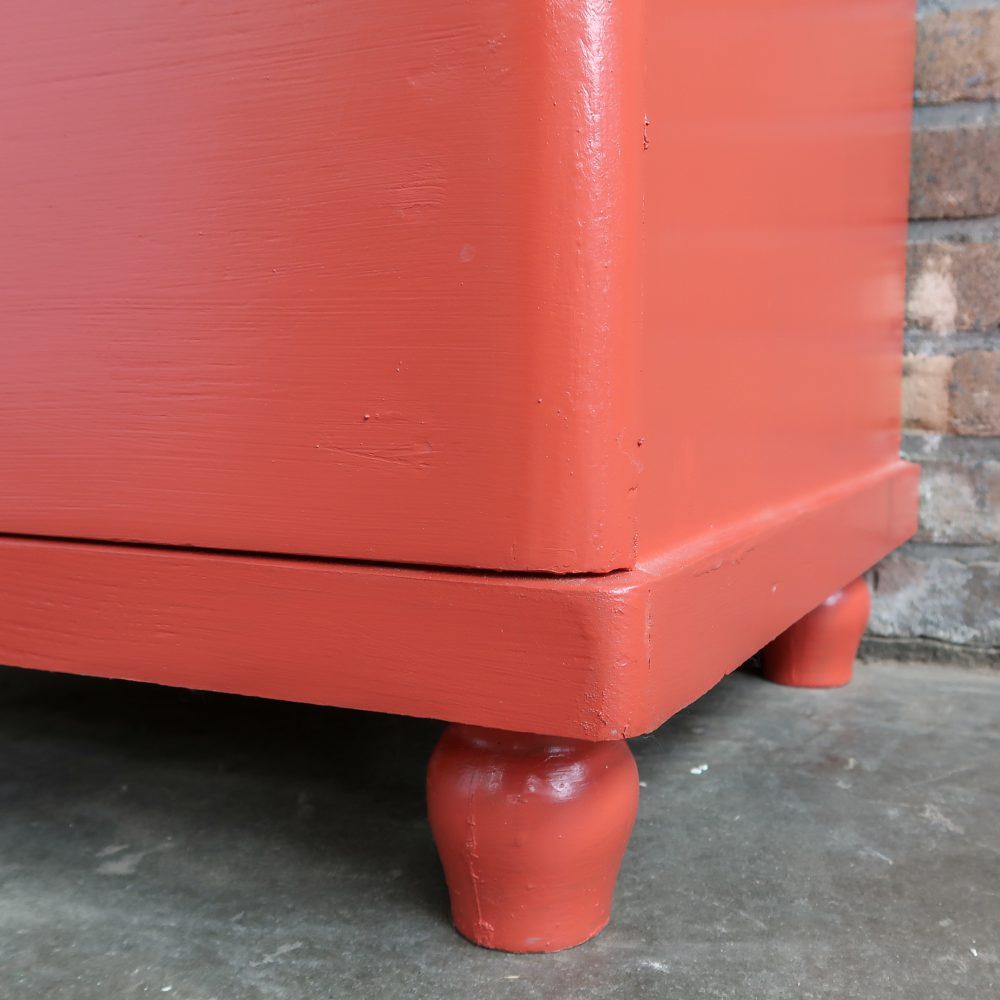 Brocante eendeurs vitrinekast - Afbeelding 9