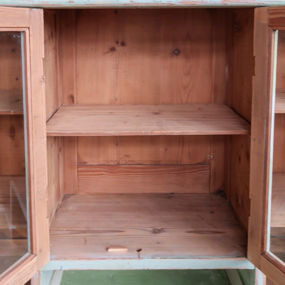 Groene brocante buffetkast - Afbeelding 4