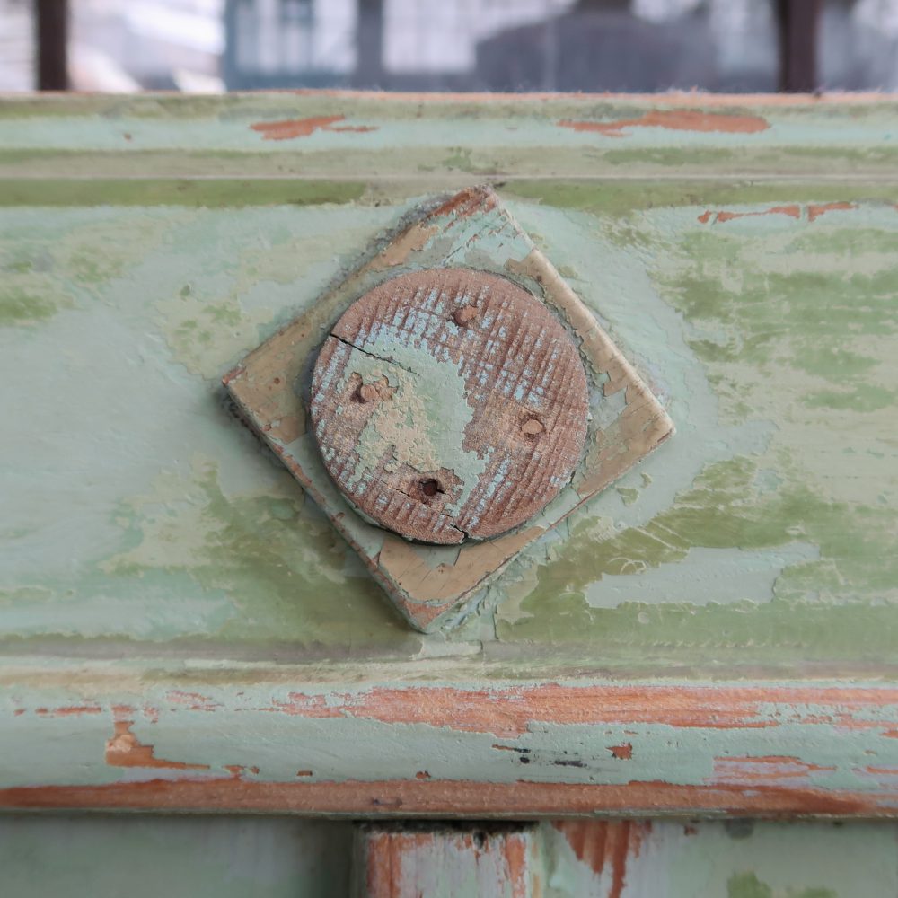 Groene brocante buffetkast - Afbeelding 6