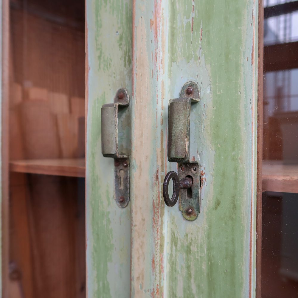 Groene brocante buffetkast - Afbeelding 10
