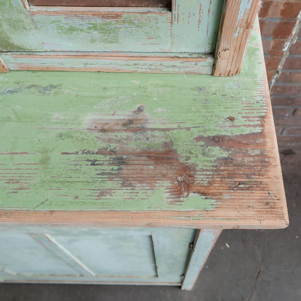 Groene brocante buffetkast - Afbeelding 9